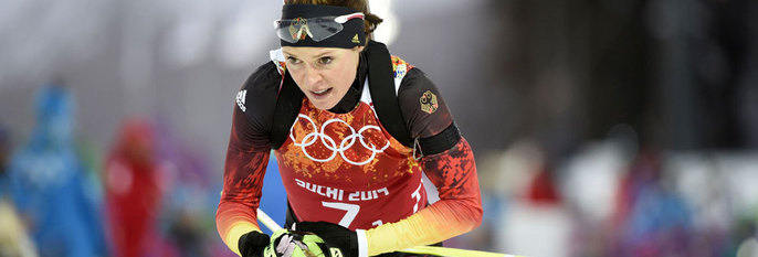 DOPET:Fem utøvere ble tatt for doping under De olympiske leker. Skiskytter Evi Sachenbacher-Stehle var en av dem. 