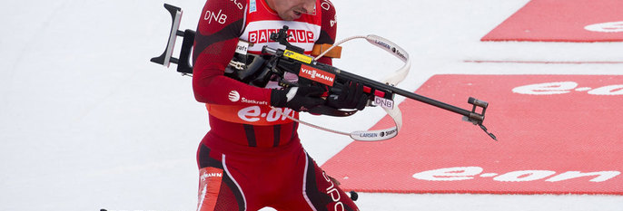 VANT:Emil Svegle Svendsen er i god form. Svendsen har vunnet flere renn i ski-skyting i det siste.  