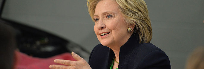 KANDIDAT:  Hillary Clinton vil bli ny president i USA.