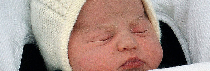  PRINSESSE:  Britene jubler over deres nye prinsesse Charlotte. Hun er det andre barnet til prins William.