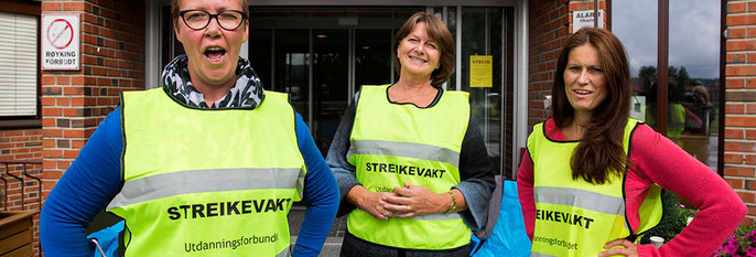 STREIK: Flere skoler må stenge. Lærerne streiker.