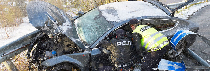 KRASJ:Skistjernen Petter Northug krasjet søndag bilen sin. Northug vil satse videre på langrenn.