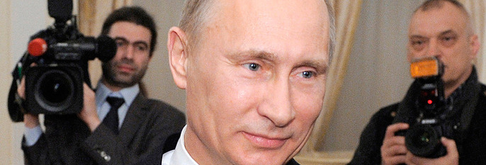 VANT:  Vladimir Putin er Russlands nye president. Mange mener han jukset til seg stemmer.