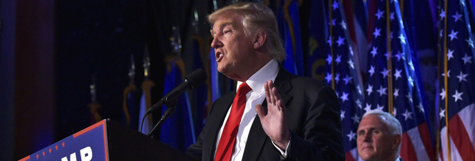 PRESIDENT: Donald Trump er valgt til president i USA. Hillary Clinton tapte valget.