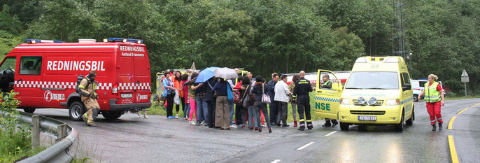 Lastebil brant i tunnel